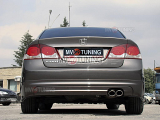 Юбка заднего бампера "Mugen Style" Honda Civic 4D (2006-2012)