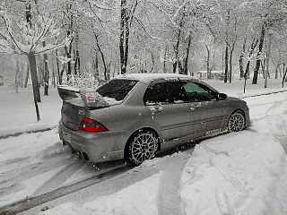 Спойлер в стиле EVO var№1 (высокий) для Mitsubishi Lancer IX 9 (2003-2009)