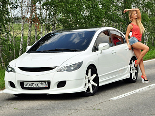Пороги INGS Extreem Honda Civic 4D (2006-2012)