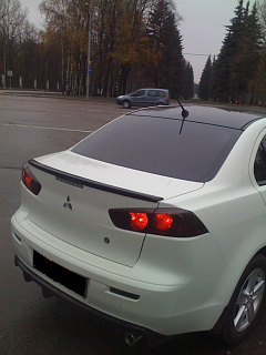 Спойлер лип "Элегант" Mitsubishi Lancer X (2007-2017) + УСТАНОВОЧНЫЙ КОМПЛЕКТ